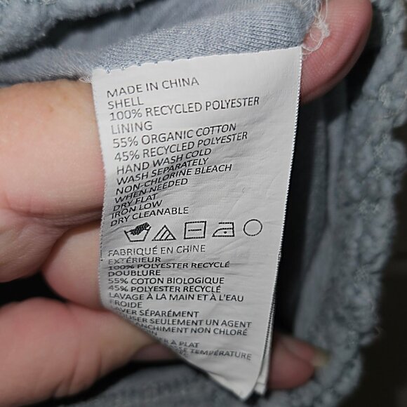 prAna Polar Escape Permafrost Sherpa Half Zip Hoodie Women's size Small - Picture 5 of 5